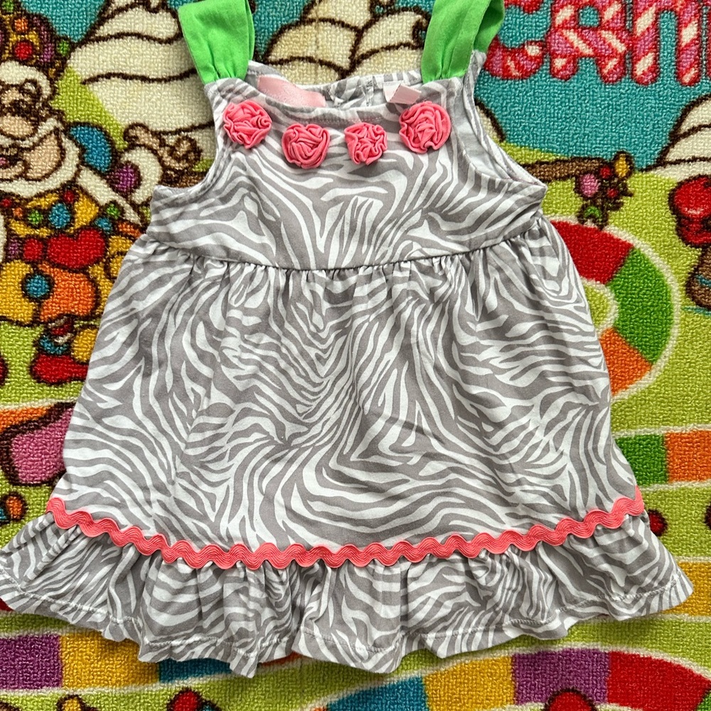 🦞 3/ $10 🦞 Toddler girls 🧒 zebra 🦓 tank.